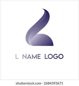 L name logo, template, vector unique for business branding