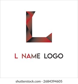 L name logo, template, vector unique for business branding