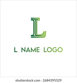 L name logo, template, vector unique for business branding