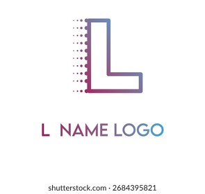 L name logo, template, vector unique for business branding
