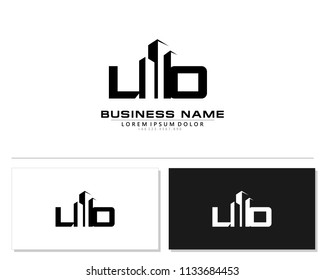 L O Initial building logo concept