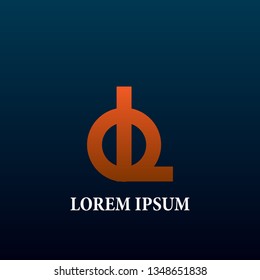 L and O letter initial logo, sign, icor or symbol for creative and business company