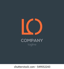 L & O  Letter logo design vector element