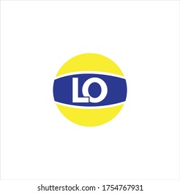 L O letter logo initial design