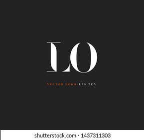 L & O letters Joint logo icon vector for business card and corporate identity.