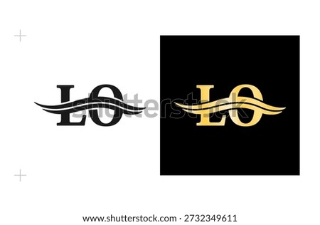 L O Logo Design with Innovative Theme for Trusted Business Names and Proven Performance. Isolated on white background.
