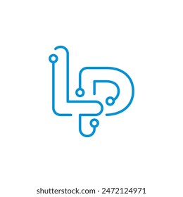 L and P Electronic Letter Logo 001