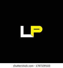 L P letter logo vector design