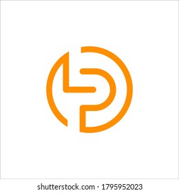 L P Logo Design Vector Sign