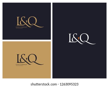 L & Q letters Joint logo icon vector template.