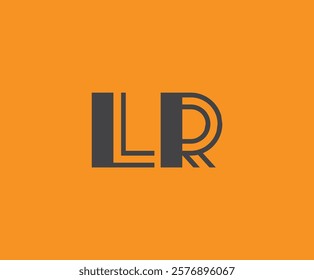 L and R logo design. LR abstract Letters Logo Monogram. This logo design is the process of creating a visual symbol that represents a brand, company, or individual.