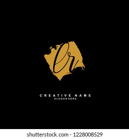 L R LR Initial logo template vector