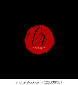 L R LR Initial logo template vector