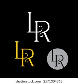 L R lr luxury logo, Creative and Minimalist Letter LR RL, Creative and Minimalist Letter LR RL