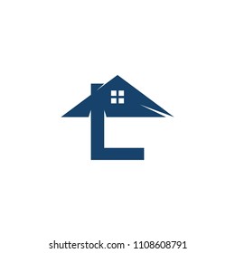 l real estate logo template