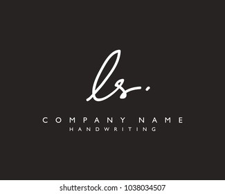 L S Initial handwriting logo