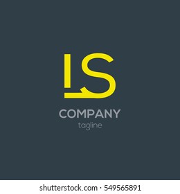 L & S  Letter logo design vector element