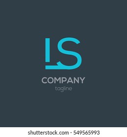 L & S  Letter logo design vector element