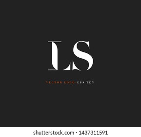 L & S letters Joint logo icon vector for business card and corporate identity.