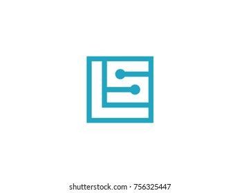 L and S logo vector 