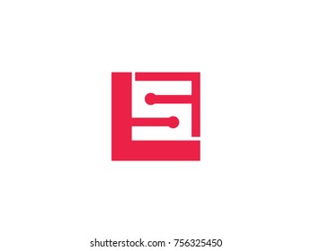 L and S logo vector 