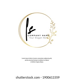  L S LS Initial letter handwriting and signature logo. Beauty vector initial logo .Fashion, boutique, floral and botanical