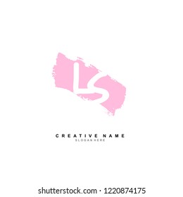 L S LS Initial logo template vector