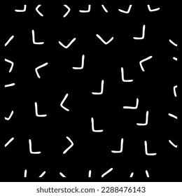 l) nahtlose schwarz-weißer Hintergrund, Vektorgrafik-Hand 
