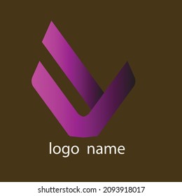 L V logo type dark mode