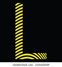 L vector alphabet creative  icon symbol art color pattern sign