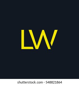 L & W  Letter logo design vector element