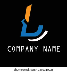 L word based logo
l word typography logo