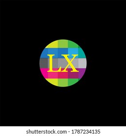 Diseño vectorial de logotipo de letra L X