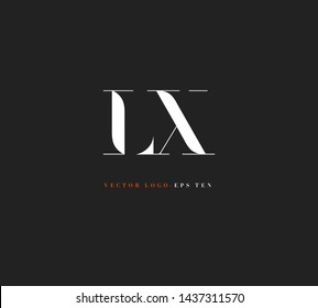 L & X letters Joint logo icon vector for business card and corporate identity.