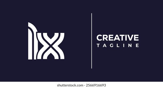 L and X logo design. LX abstract Letters Logo Monogram. This logo design is the process of creating a visual symbol that represents a brand, company, or individual.