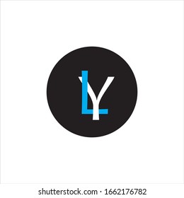 L Y letter logo vector design.L Y letter design for business logo.ly