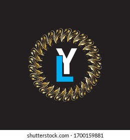 L Y letter logo vector design