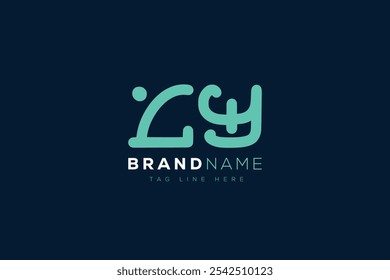 L and Y logo design. LY abstract Letters Logo Monogram. This logo design is the process of creating a visual symbol that represents a brand, company, or individual.