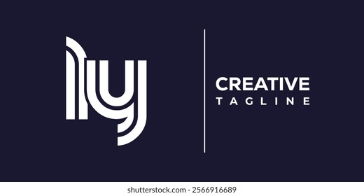 L and Y logo design. LY abstract Letters Logo Monogram. This logo design is the process of creating a visual symbol that represents a brand, company, or individual.