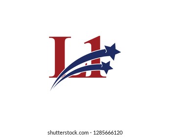 L1 logo and number with star