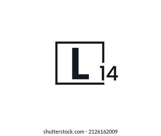 L14, 14L Logo de la letra inicial
