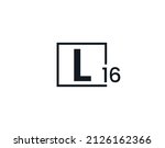 L16, 16L Initial letter logo