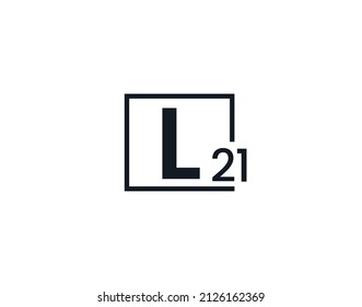 L21, 21L Logo de la letra inicial