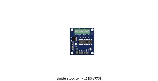 L293D MOTOR DRIVER, ROBOTICS, IOT, PROTOTYPE, ROBOR, ENGINEERING PROJECT, MICROCHIP, HARDWARE, ELECTRONICS COMPONEN, ILLUSTRATION, VECTOR 