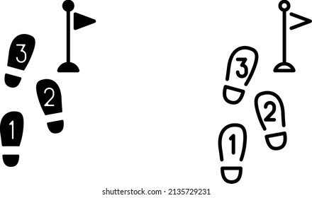 L3F the last three feet, vector icon, business concept.