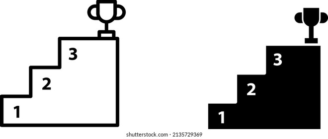 L3F los últimos tres pies, icono vector, concepto de negocio.