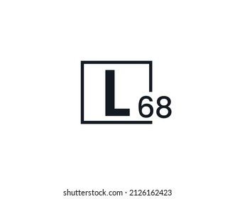 L68, 68L Initial letter logo
