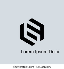 L6F logo design vector illustration vector, simple and creative design
