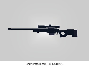 L96a1 Sniper Rifle Vector.l96a1 Rifle.gun Vector.rifle Vector,sniper Vector,gun Vector.