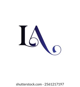 la abstract alphabet wordmark icon emblem symbol business logo design